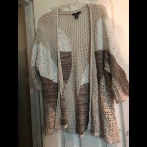 Cream cardigan sweater